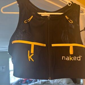 Naked Black and Yellow Running Vest